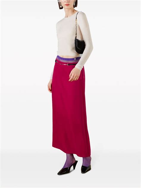 gucci skirts for women|Gucci velvet skirt.